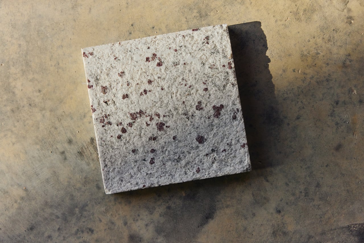 Light speckled sample